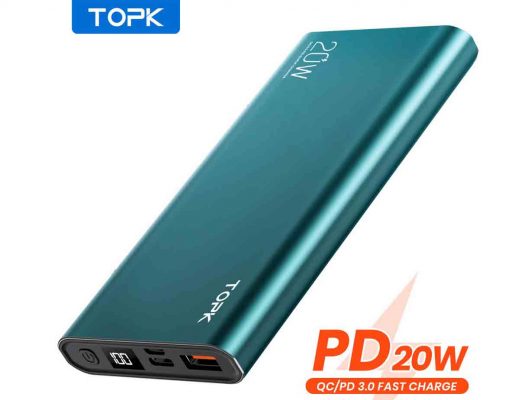 2 - Sạc Dự Phòng TOPK I1007P 20W PD QC3.0 10000mAh Sạc Nhanh