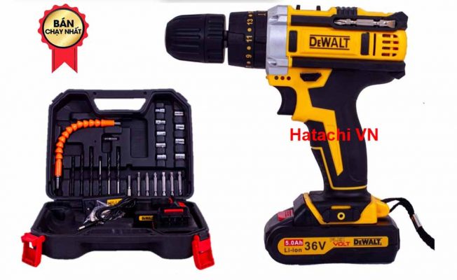 Máy khoan pin - Pin cao cấp - 3 chức năng có búa ( DW)